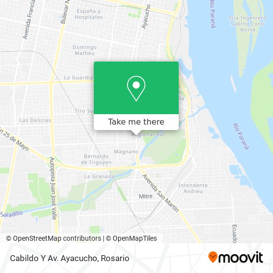 Mapa de Cabildo Y Av. Ayacucho