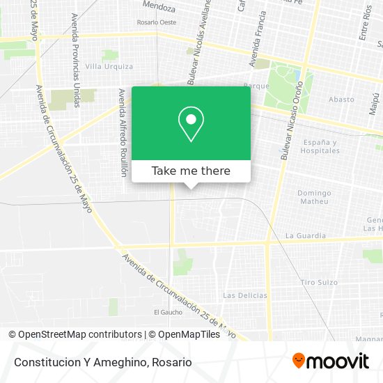 Constitucion Y Ameghino map