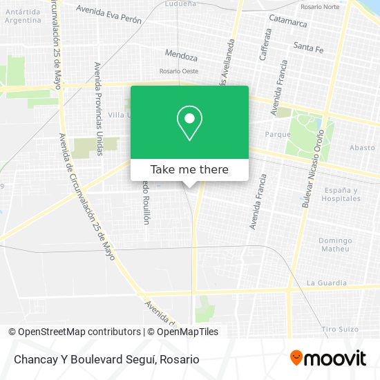 Chancay Y Boulevard Seguí map