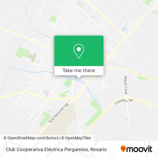 Club Cooperativa Eléctrica Pergamino map