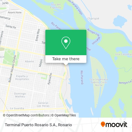 Terminal Puerto Rosario S.A. map