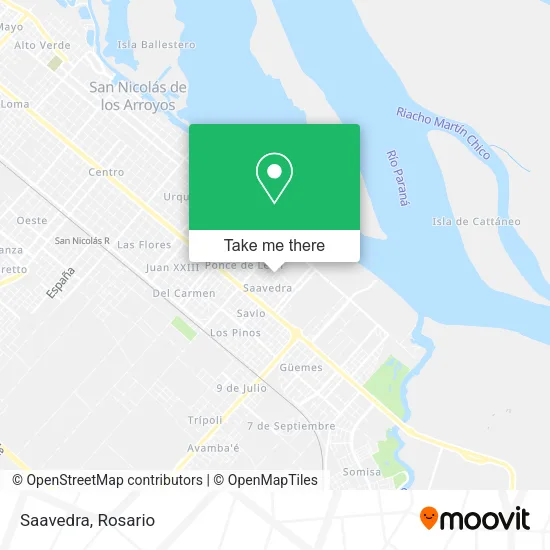 Saavedra map