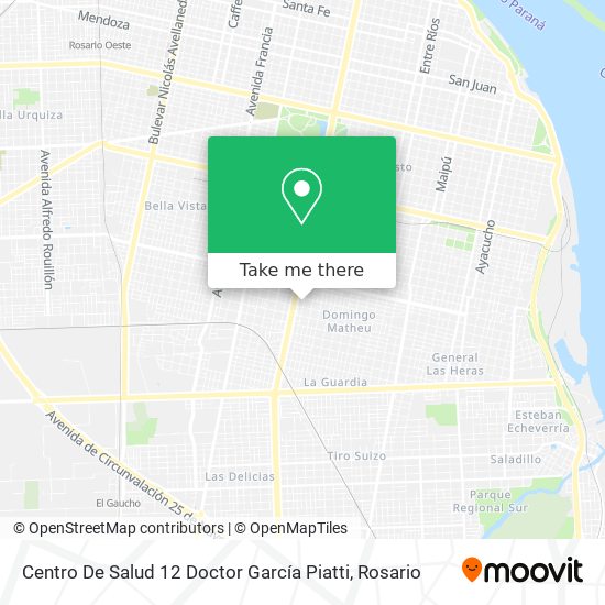 Centro De Salud 12 Doctor García Piatti map