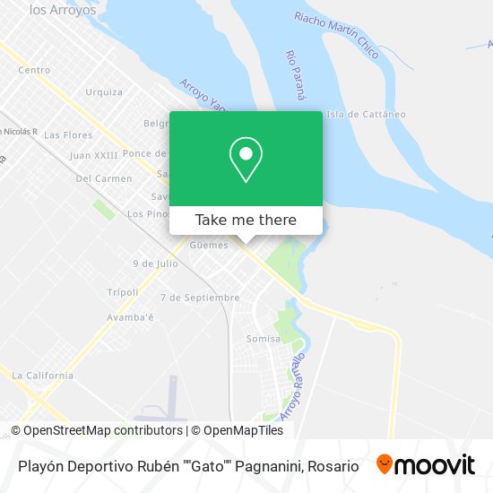 Playón Deportivo Rubén ""Gato"" Pagnanini map