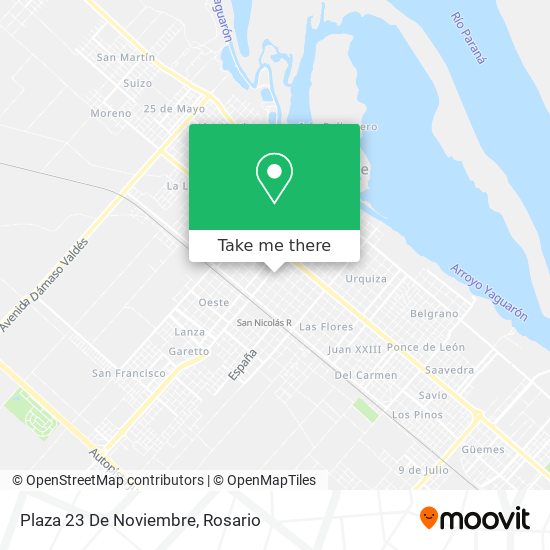 Mapa de Plaza 23 De Noviembre