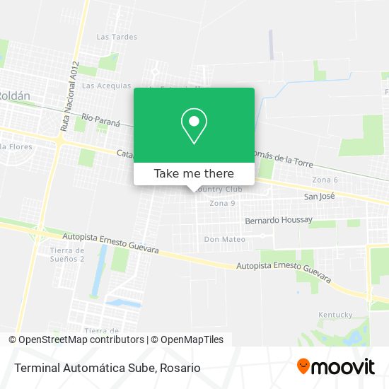 Terminal Automática Sube map
