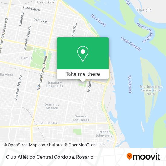 How to get to Club Atlético Central Córdoba in Rosario by Colectivo?