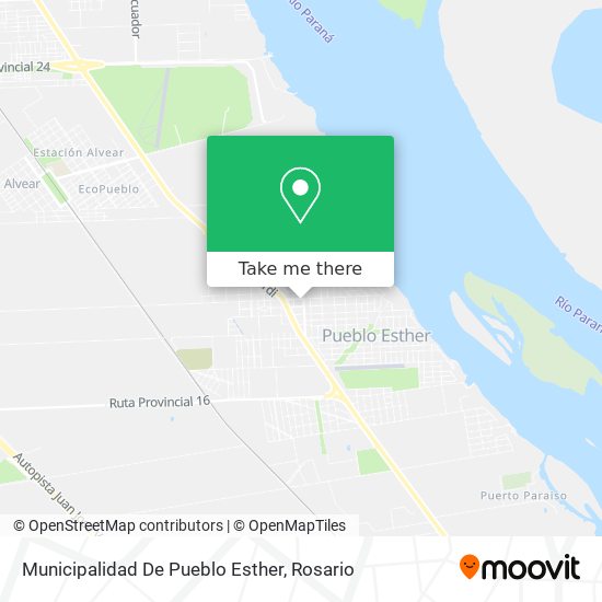 Mapa de Municipalidad De Pueblo Esther