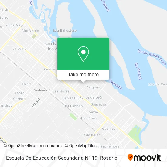 Escuela De Educación Secundaria N° 19 map