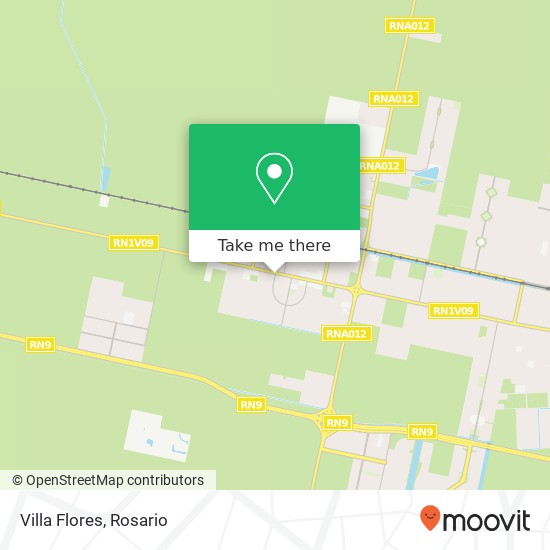 Villa Flores map