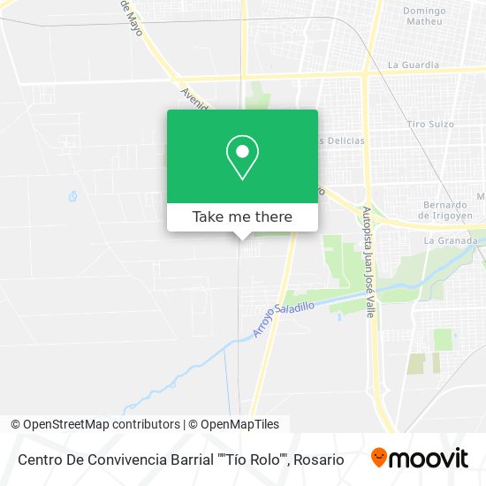 Mapa de Centro De Convivencia Barrial ""Tío Rolo""