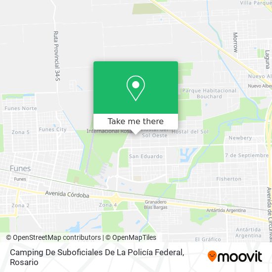 Camping De Suboficiales De La Policía Federal map