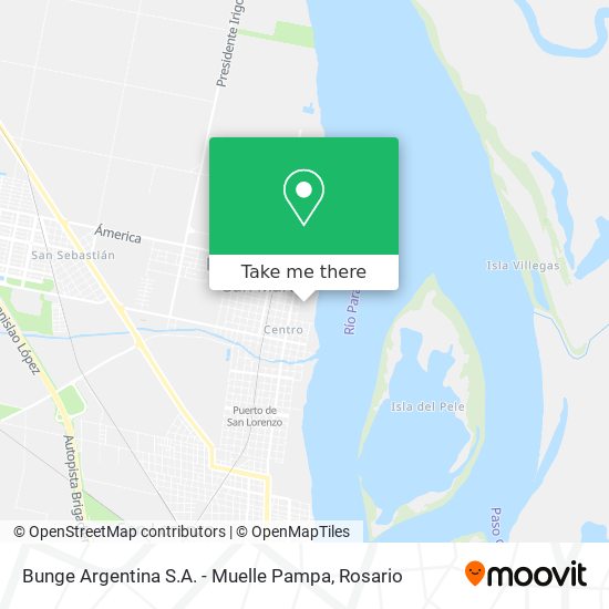 Bunge Argentina S.A. - Muelle Pampa map
