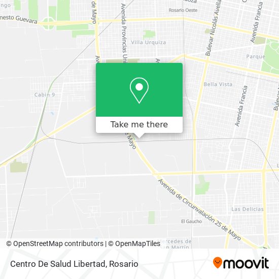 Mapa de Centro De Salud Libertad