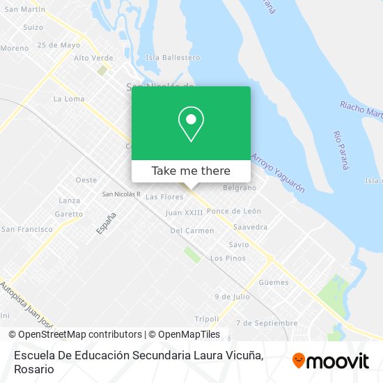 Escuela De Educación Secundaria Laura Vicuña map