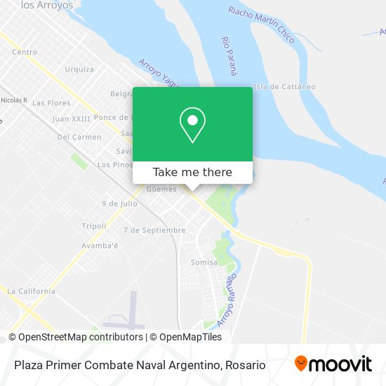 Plaza Primer Combate Naval Argentino map