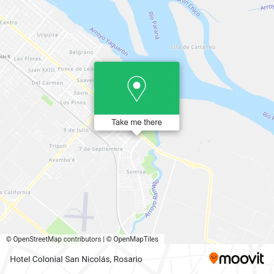 Hotel Colonial San Nicolás map