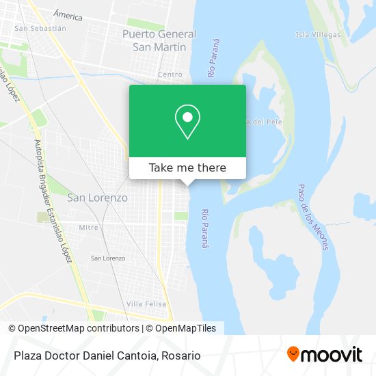 Plaza Doctor Daniel Cantoia map