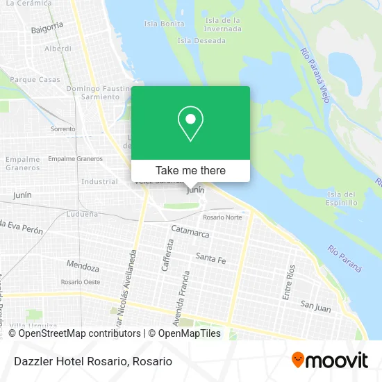 Mapa de Dazzler Hotel Rosario