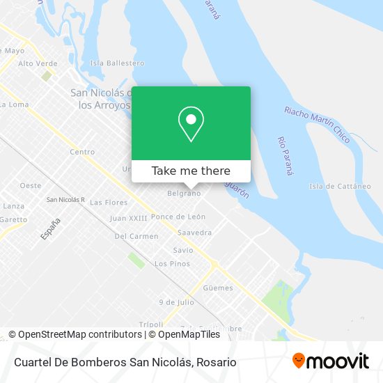Cuartel De Bomberos San Nicolás map