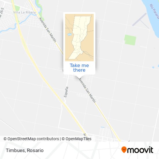 Timbues map