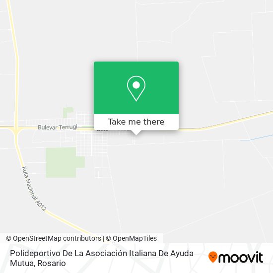 Polideportivo De La Asociación Italiana De Ayuda Mutua map