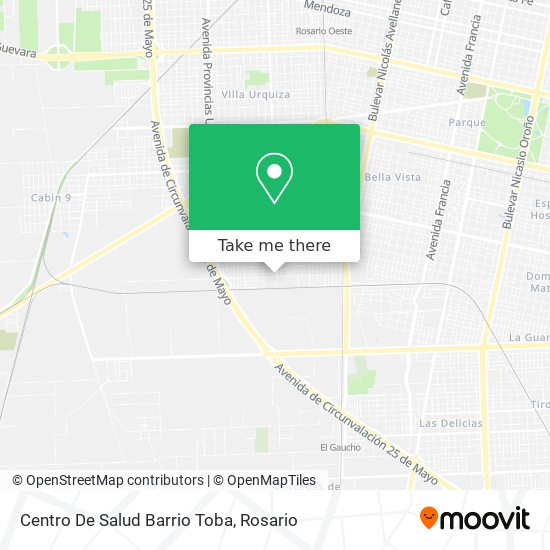 Centro De Salud Barrio Toba map