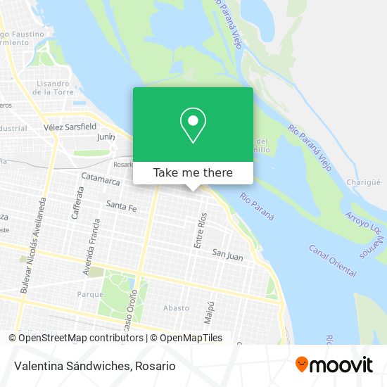 Valentina Sándwiches map