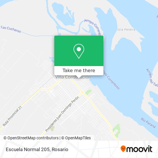 Mapa de Escuela Normal 205