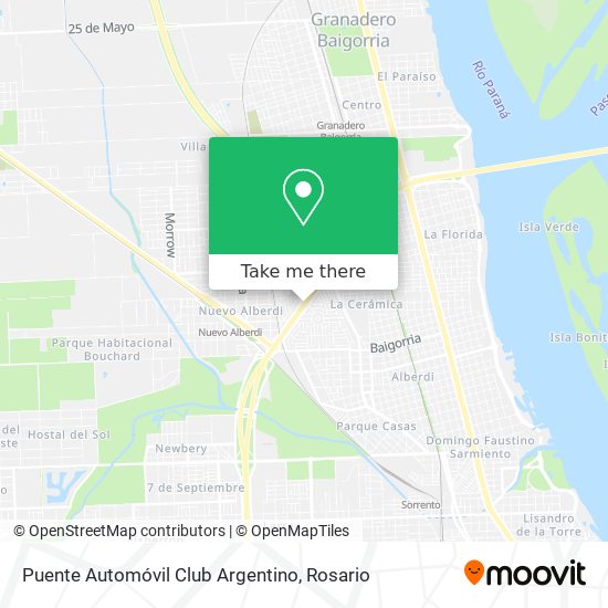 Puente Automóvil Club Argentino map