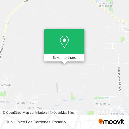 Club Hípico Los Cardones map
