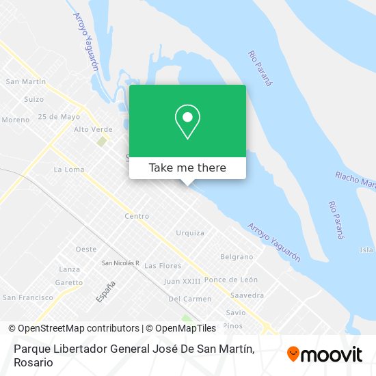 Parque Libertador General José De San Martín map