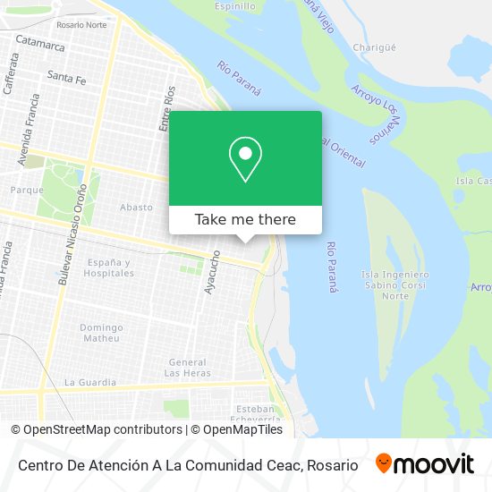 How to get to Centro De A La Comunidad Ceac in Rosario Colectivo?