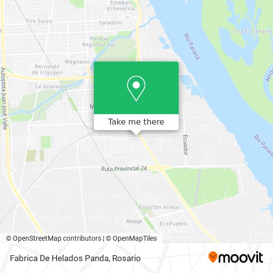 Mapa de Fabrica De Helados Panda