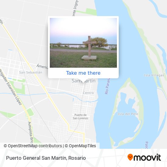Mapa de Puerto General San Martín