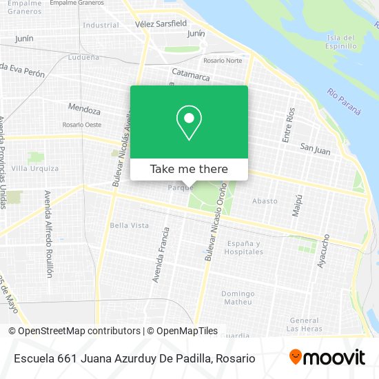 Escuela 661 Juana Azurduy De Padilla map