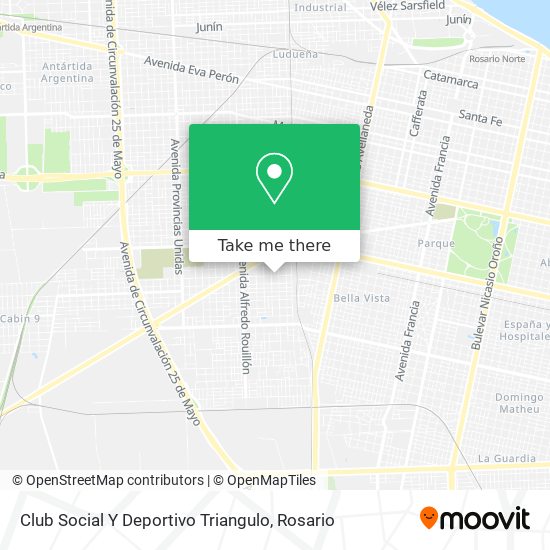 Mapa de Club Social Y Deportivo Triangulo