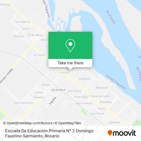 Mapa de Escuela De Educación Primaria Nº 2 Domingo Faustino Sarmiento