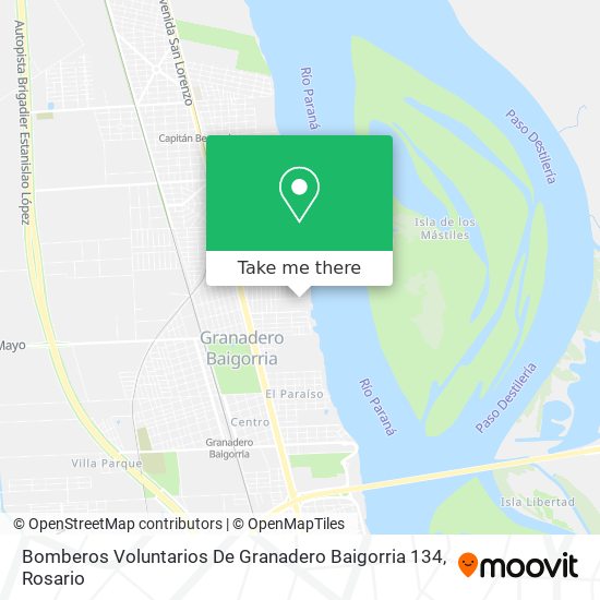 Bomberos Voluntarios De Granadero Baigorria 134 map