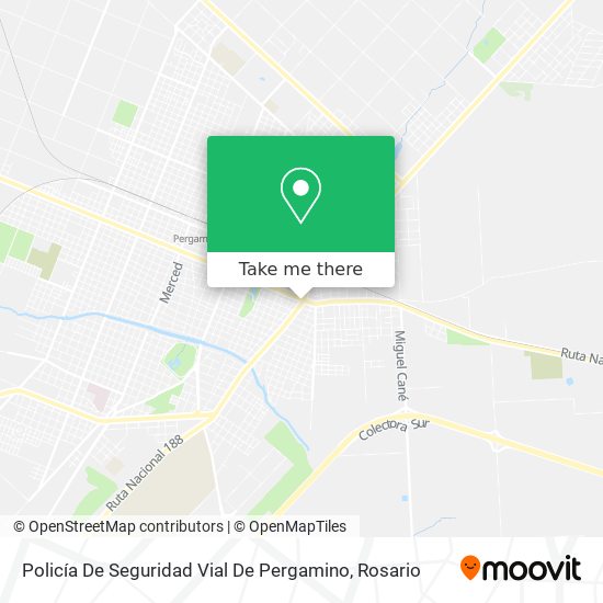 Mapa de Policía De Seguridad Vial De Pergamino