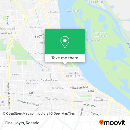 Cine Hoyts map