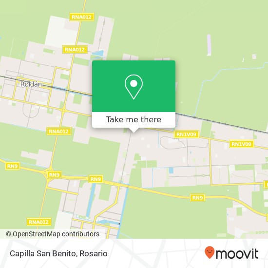 Capilla San Benito map