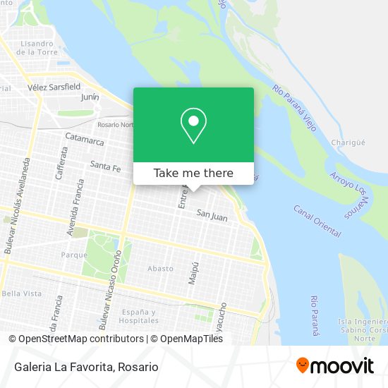 Galeria La Favorita map