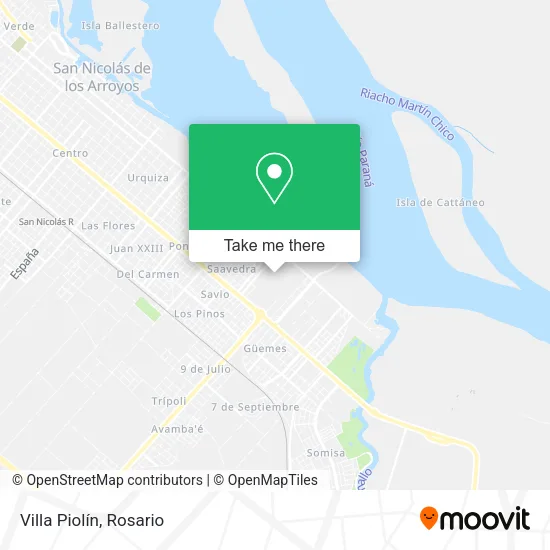Villa Piolín map