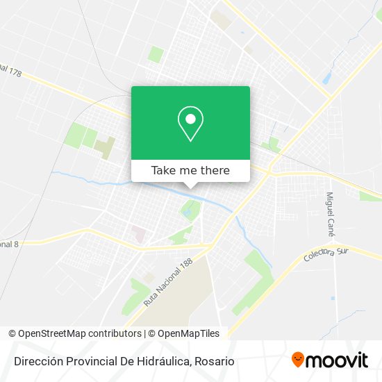 Dirección Provincial De Hidráulica map
