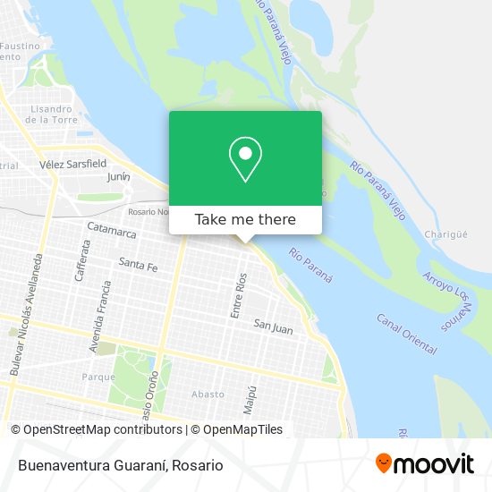 Buenaventura Guaraní map