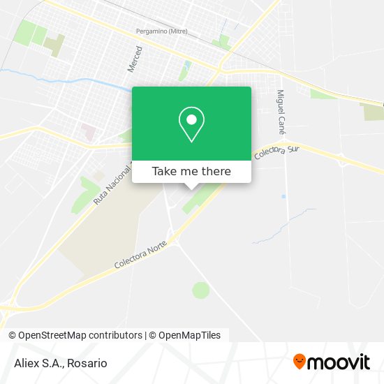 Mapa de Aliex S.A.