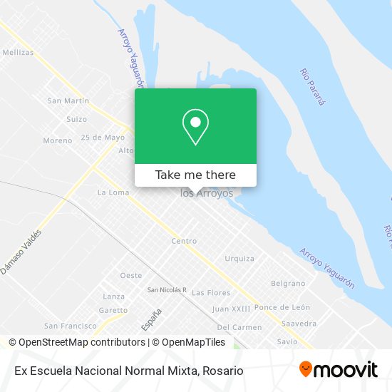 Mapa de Ex Escuela Nacional Normal Mixta