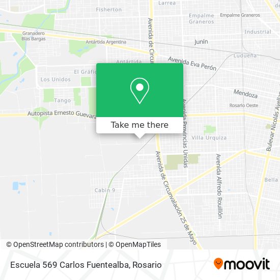 Escuela 569 Carlos Fuentealba map