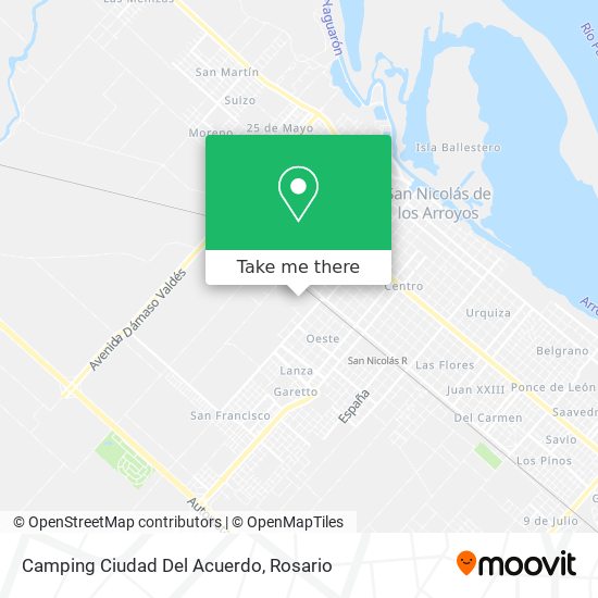 Camping Ciudad Del Acuerdo map